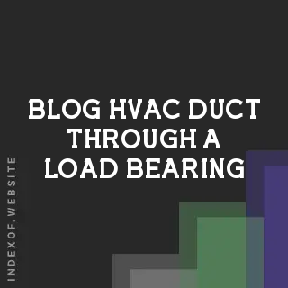Relocating HVAC Duct Through a Load-Bearing Wall Sole Plate | Logo - Indexof